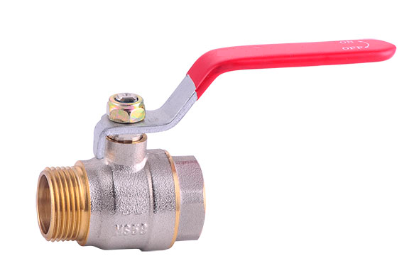 Nickel plated brass ball valve 4330 female x male BSP thread