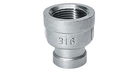 Stainless steel type NR240 reducing socket female x female BSP thread