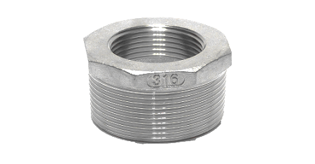 Stainless steel type NR241 reducing ring male BSPT x female BSP thread