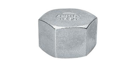 Stainless steel type NR300 round cap female BSP thread