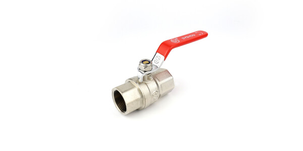 Nickel plated brass ball valve female x female BSP thread long version