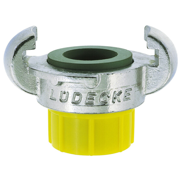 Lüdecke claw coupling KAG with male thread stainless steel