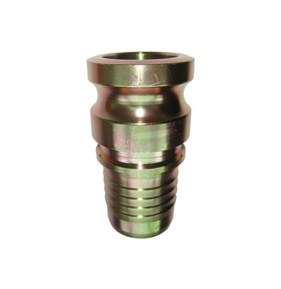 Lüdecke male mortarcoupling x hosetail with safety collar system 22