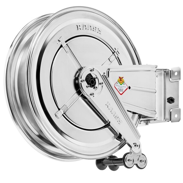 Hosereel S520 stainless steel air / water rotatable 20bar 25 mtr 3/8