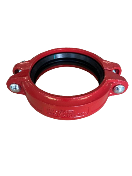 Victaulic flexible grooved concrete clamp red